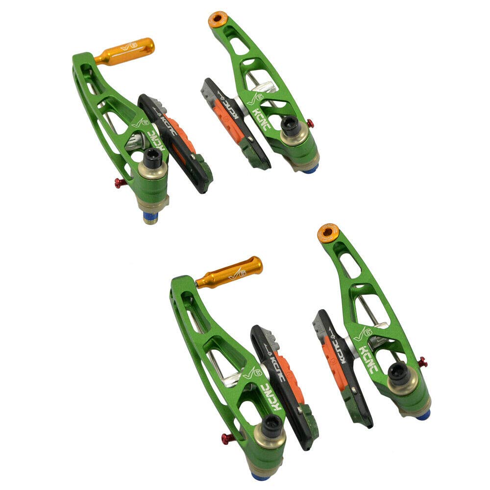 KCNC V6 VB6 MTB V-Brake Set (V-Brakes and Levers), Green, SK2169